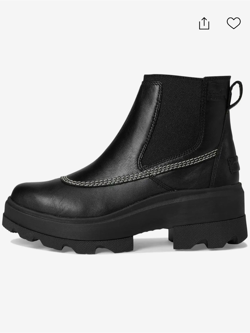 *Brand New* Sorel Black Joan Frwrd Chelsea Boots